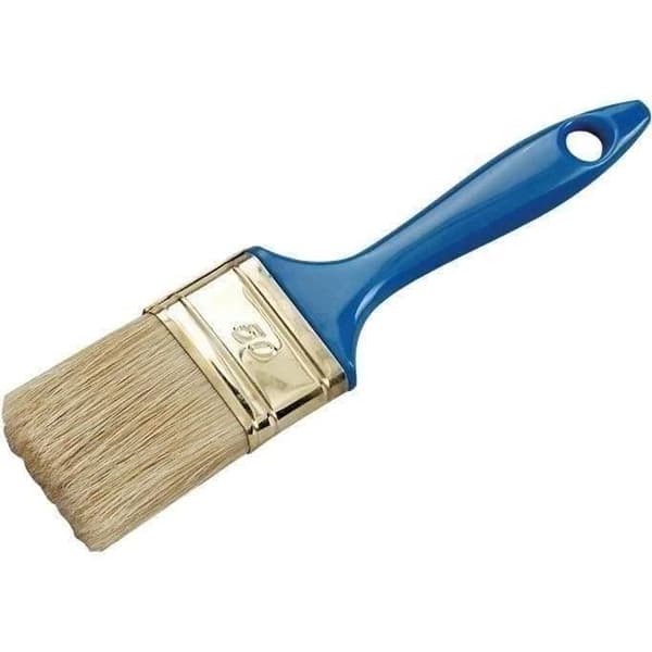 Platt pensel akrylfärg SAVY T70 A - Naturliga borstar / filex - Polypropenhandtag - Mässingfäste