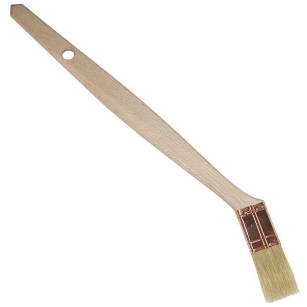 SAVY högkvalitativ radiatorborste 30 - handtag av trä, stål och koppar