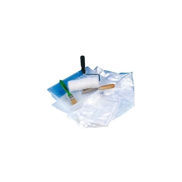 Målarpaket - låda + roller + pensel + kniv + presenning