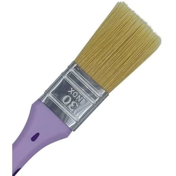 Platt pensel alla färger - 30 mm
