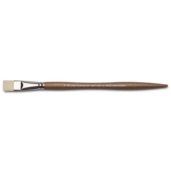 Pinceau för oljefärg platt kort lavis Winsor och Newton n 12