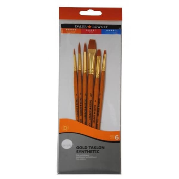 SIMPLY ART-påse 5 syntetiska borstar typ 1
