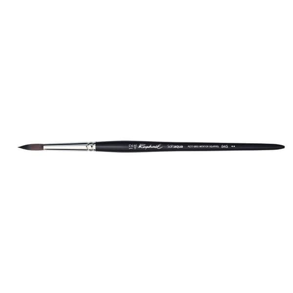 Pincel - Redondo - Acuarela - Softaqua - Serie 845 - Petit-gris - N°12 - Raphaël