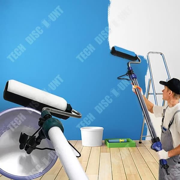 TD® Multifunktionell självgrundande snabb roller borste maskin färg roller snabb roller hår kärna borste väggverktyg