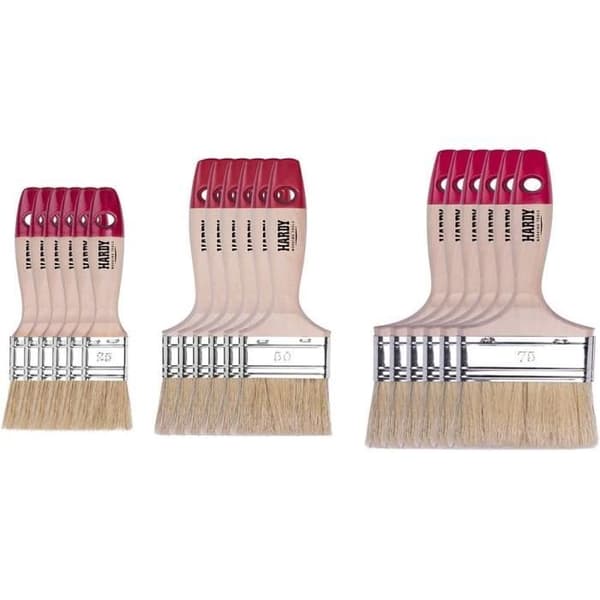 Sats om 6 platta penslar Hardy serie 36