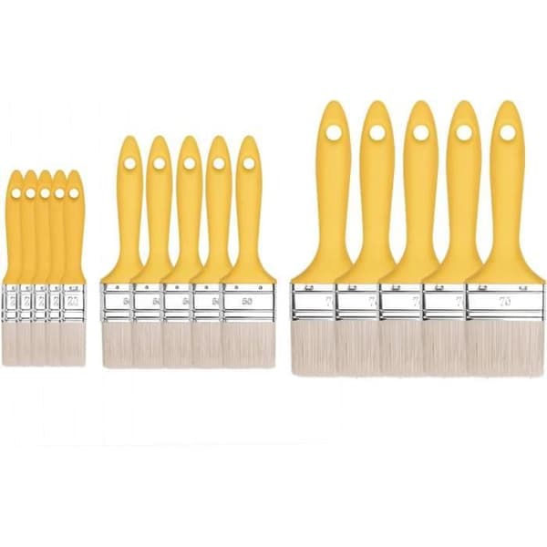Ensemble av platta penslar 15 stycken serie 37 A0281-030500 - HARDY WORKING TOOLS