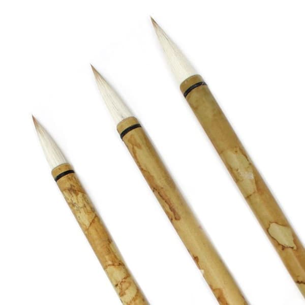 Pensel - Artway borstsats - 2303301 - Set med 3 kinesiska borstar - Small, Medium och Large
