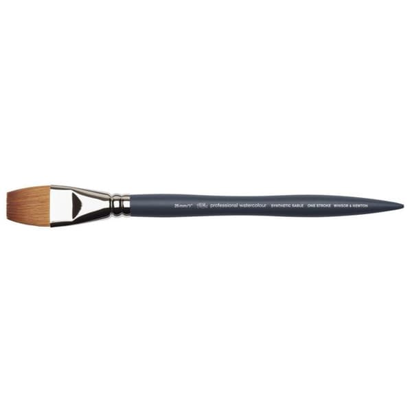 Winsor & Newton professionell akvarell kort platt pensel 25mm