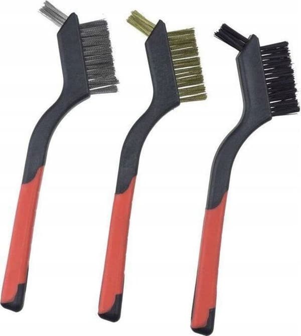 Pinceau - borste Dedra - 2001P72 - Set med 3 penslar, 3 rader, 180 mm, dubbelsidigt handtag matt