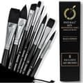 Miniatyrbild 1 av 4: Vattenfärgpenslar - Pinturale - Black Series - Set med 8 penslar - Hög absorption - Vattenkontroll