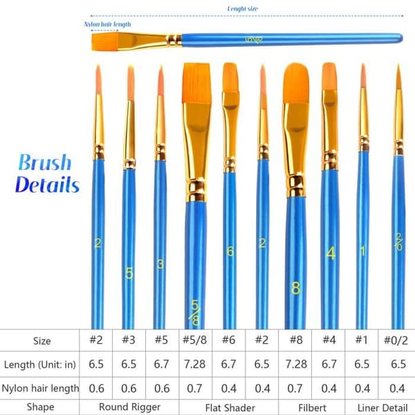 Pinceau - set med Sutoug-penslar - BrushSet-20st