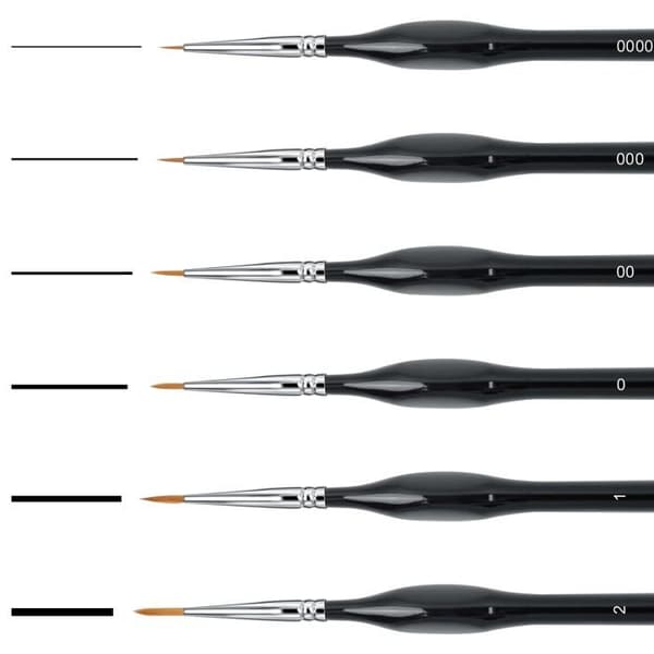 Pinceau - set av penslar Aiqinu - Detaljpenslar-6PCS