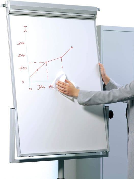 Slitstark kartongborste - 575902 - Box med whiteboard-rengöringsservetter 100 våtservetter