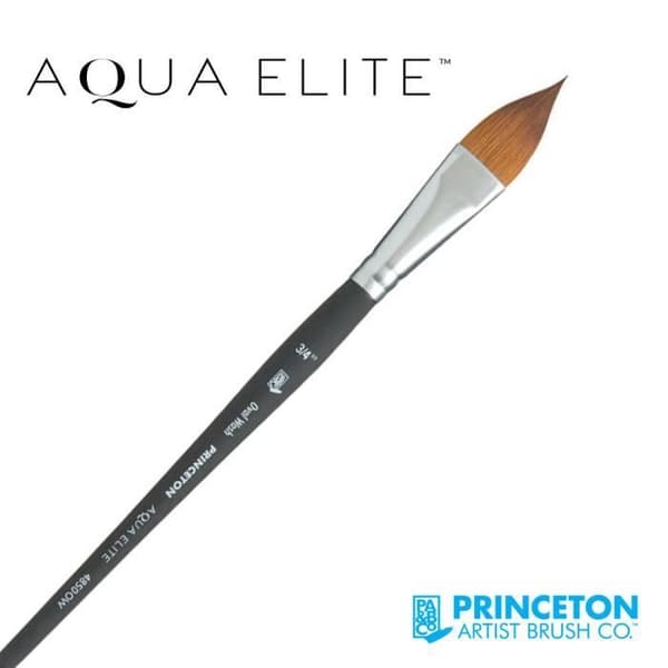 Aqua Elite Oval Wash syntetisk borste P4850 serie Princeton (mandelborste) - NB: 3/4'