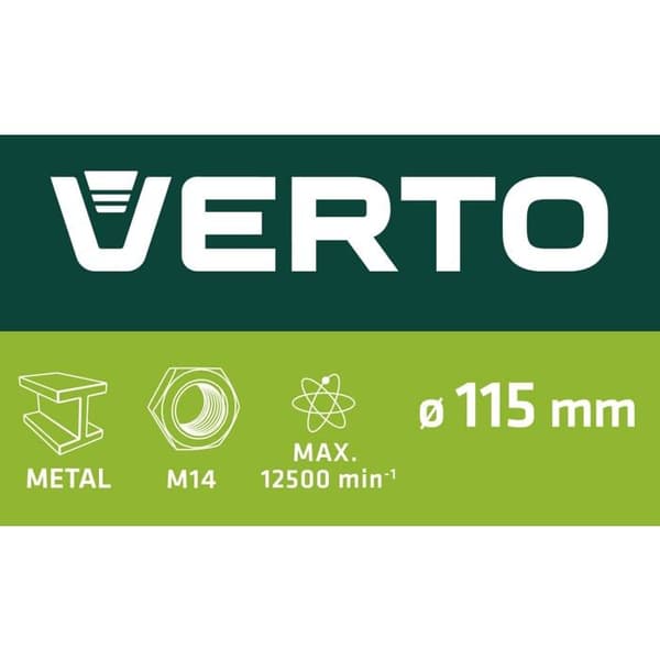 Cirkulär borste - penselborste på stång Verto - 62H121 - Metallborste.