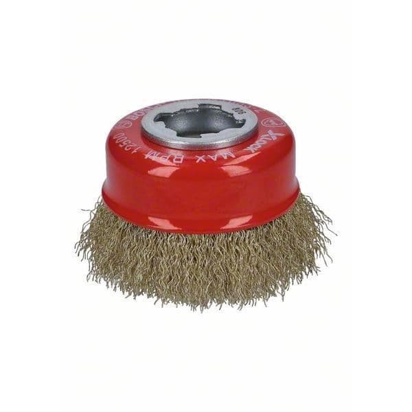 X-LOCK koppborste med 75 vågiga och mässingpläterade trådar 75 mm Bosch - 2608620730