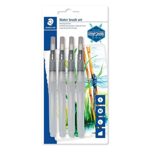 Vattenbehållareborstar - Staedtler - Set 949 - Nylon - Ventilsystem - Blandat