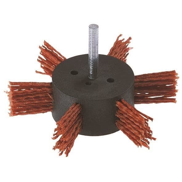 WOLFCRAFT 1 Röd nylonborste HEX-fläkt - Ã 100