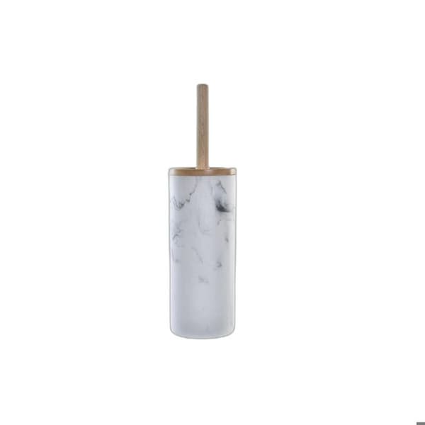 Toalettborste - DKD Home Decor - Skandi marmor - Metall - Harts - Gummi