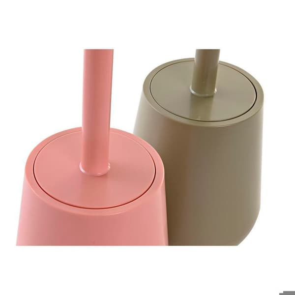 Toalettborste - DKD Home Decor - 12x12x34,5 cm - Rosa - Material av hög kvalitet