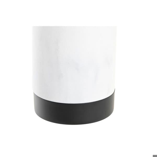 Toalettborste - DKD Home Decor - Modern - Metall, resin, marmor - Rostfritt stål - Vit