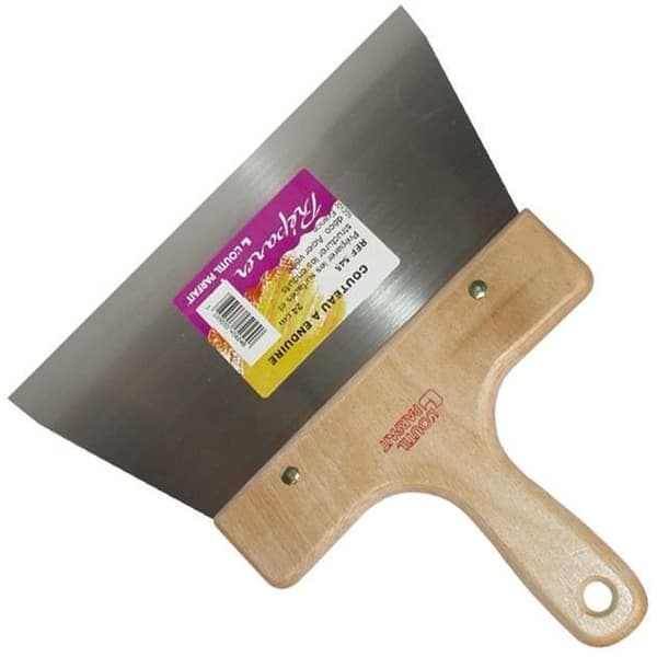 Putskniv - DET PERFEKTA VERKTYGET - Härdat och lackerat kolstål - Handtag av naturligt hårt bokträ - 24 cm