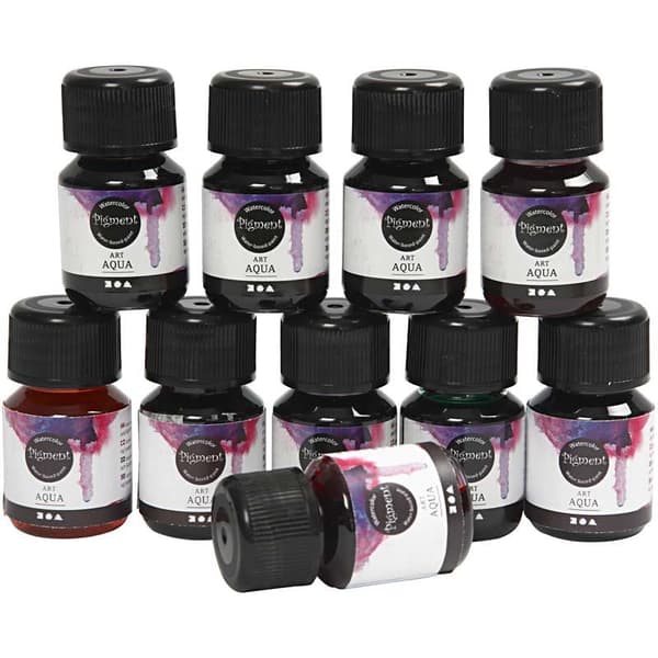 Art Aqua - Flytande akvarellfärg - Mixade Färger - 10x30ml
