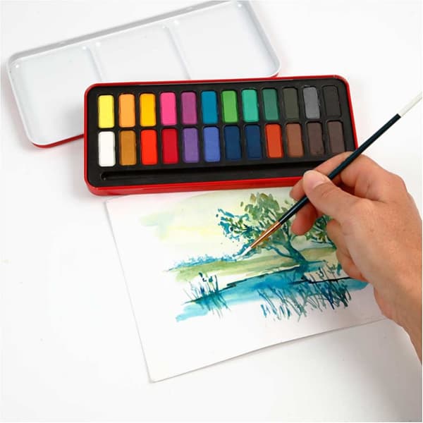 Colortime Vattenfärger - 24 Färger