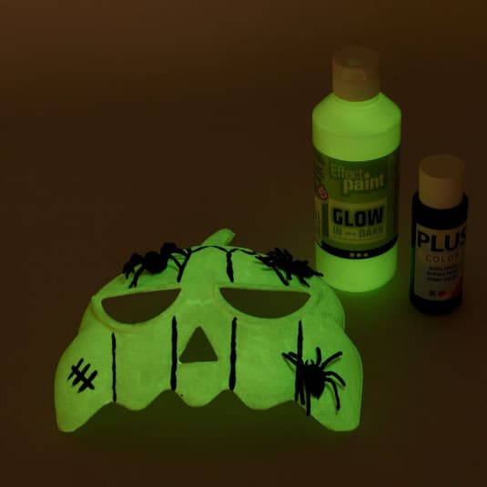 Glow in the dark - Självlysande färg - Grön/gul -250 ml