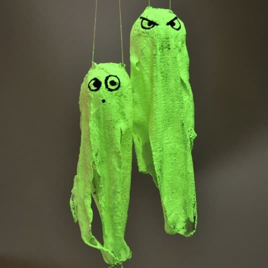 Glow in the dark - Självlysande färg - Grön/gul -250 ml