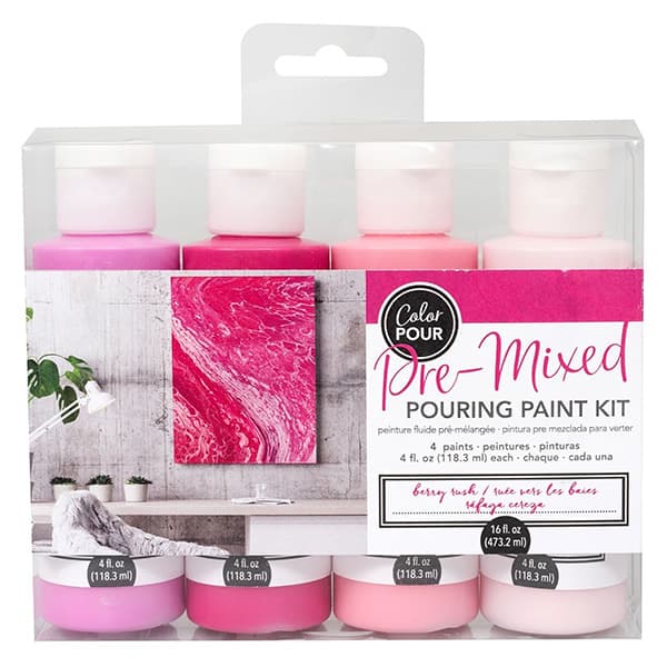 Color Pour - Pouring Paint kit - Berry - 475 ml