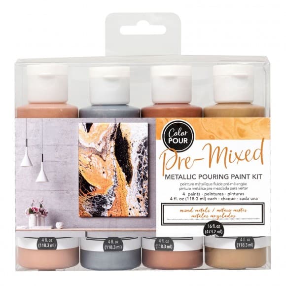 Color Pour - Pouring Paint Kit - Metallic - 475 ml