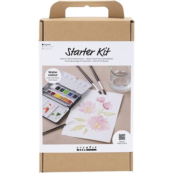 Pysselkit - Start DIY Kit - Lär dig måla akvarell
