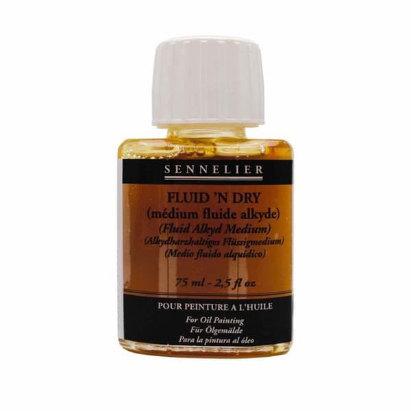 Oljefärg medium - FLUID'N DRY - 75 ML - Gul - Avancerat - Ej gulnande