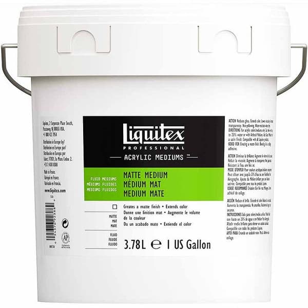 Vernis medium - Matt - Akrylfärg - Liquitex - Burk 3,78L