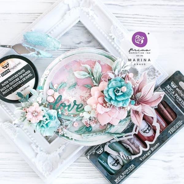 Mica Powder Set Finnabair - Vintage Roses - 6 st