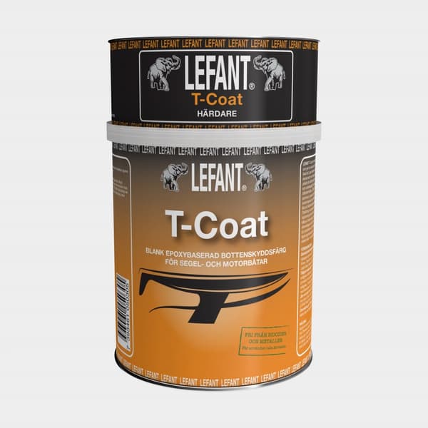 Hård biocidfri bottenfärg Lefant T-Coat, tvåkomponent Utförande: 0.75 liter - grön