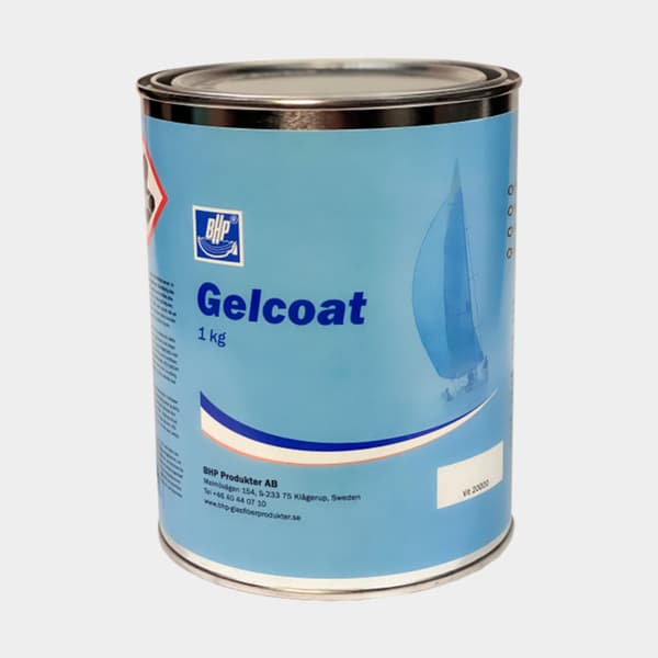 Topcoat BHP, vit (2000), 1 kg, utan härdare