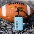 Miniatyrbild 5 av 9: Rockbros Cykelpump Med Display för Däck/Kulor/Ballonger - Blå