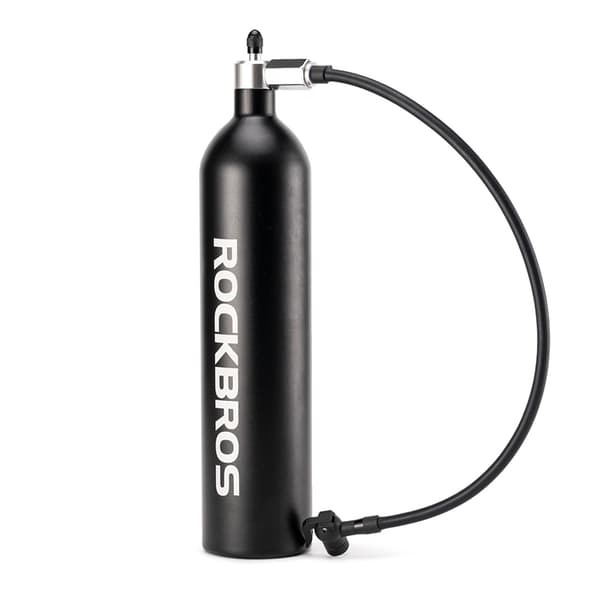 Rockbros Tubeless Tire Inflator 200 PSI 1.2L - Svart