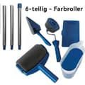 Miniatyrbillede 3 af 4: Farbroller Sæt, Professionelt 6-Delt Kit, Ideelt til Præcisionsmaling,Blå