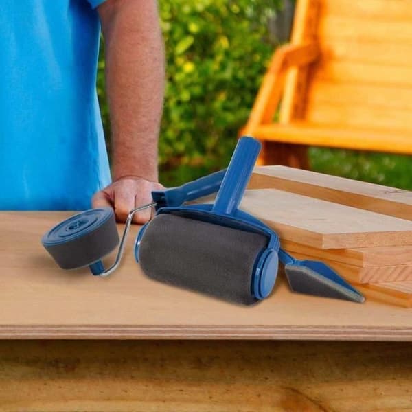 Pintar Facil Paint Runner Pro Roller Brush Tool Flake Hylla Väggmålning Ditt kontorsrum Kontorsm