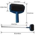Miniatyrbild 2 av 4: Seamless Paint Roller Kit - Vägg/tak/Dörrmålning - Blå