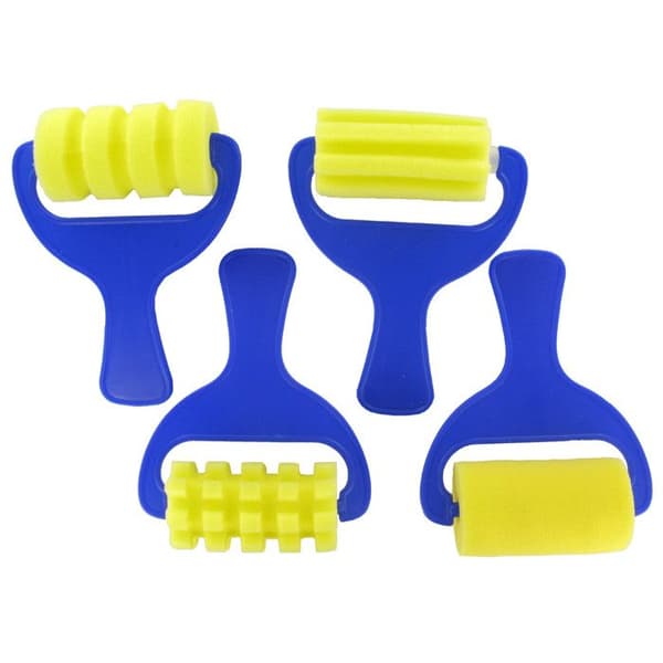 Foam roller med snyggt avtryck - 4 stycken - 70 mm - CLEOPATRE