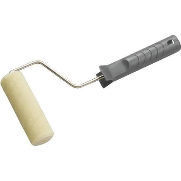 Rulle för glänsande och lackad färg - SAVY - Ø32 L120 - Sammetfibrer 4mm - Röret Ø32mm - Handtag av polypropen - Förnicklad stång Ø6mm