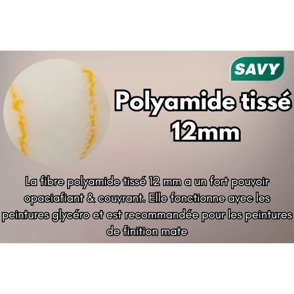 SAVY - Rouleau mjuk matt satin L180