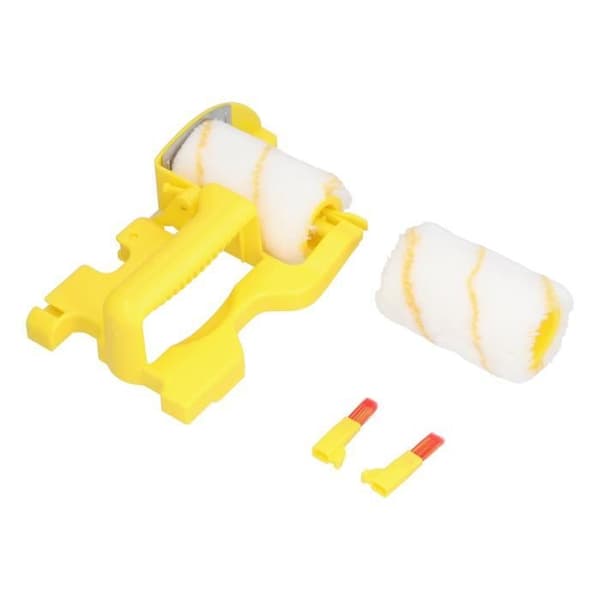 Dioche Paint Roller Bläckrullar, Roller Roller, Penselrulle, Gul tråd med handtag, Hand Hardware Roller