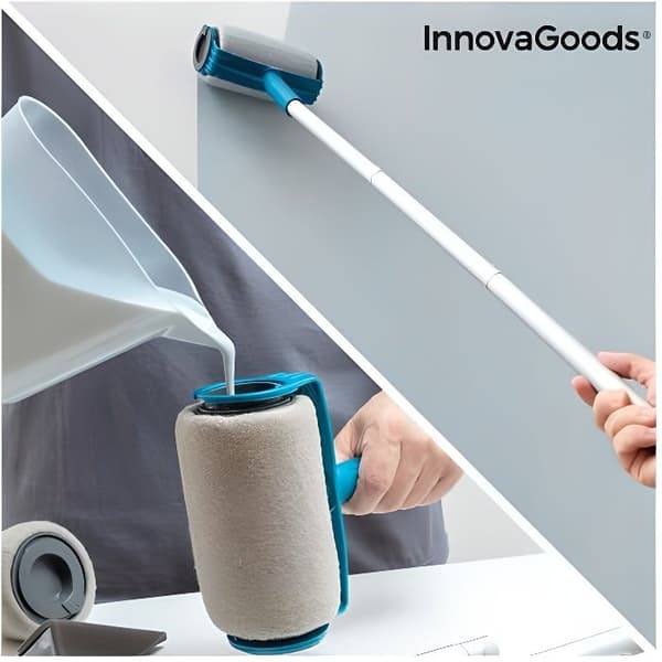 InnovaGoods 5-delade Roll'n'Paint Återfyllbar Anti-Drop Paint Roller Set - InnovaGoods