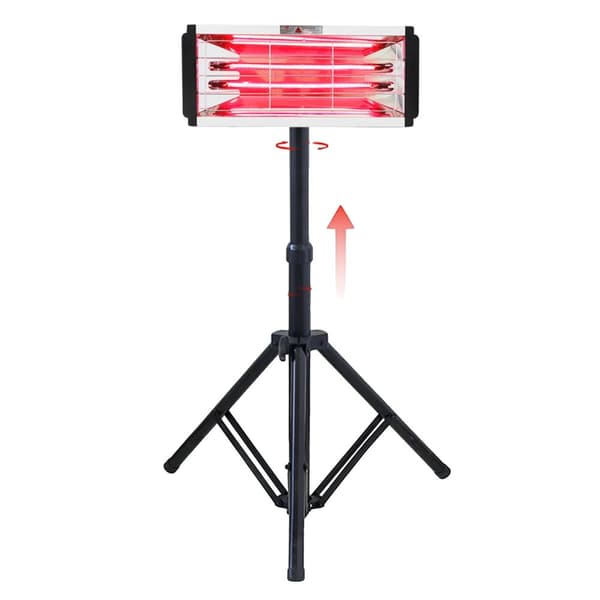 Infrarød Malingsbagningslampe, 2000W Effekt, Justerbar Højde,220V EU, ZJ-KC-003