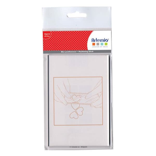Positioneringsblock - ARTEMIO - 15x10x0,5 cm - Akryl - Precision - Blandad
